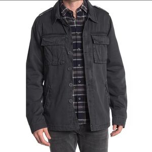 Men's Charcoal Military Field Jacket NWT